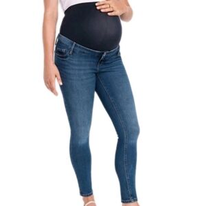 OLD NAVY Rockstar Premium Full Panel Skinny Maternity Jeans Size 4 Short